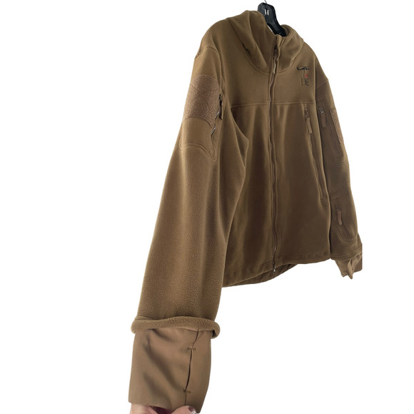 Condor Nine Line Tactical 601 Mens Alpha Micro Fleece Jacket Size M Brown - Picture 3 of 10